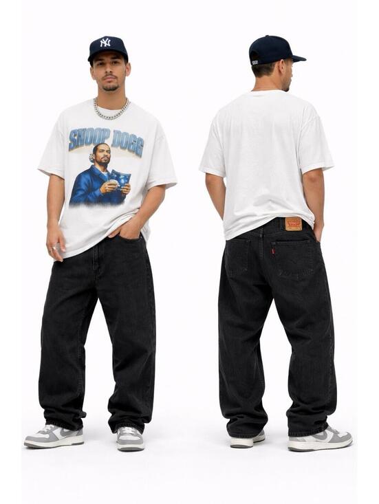Levi's Other - Levi’s 550 Black Denim Jeans Mens 42 Streetwear Baggy  Skate Hip Hop Relaxed Fit